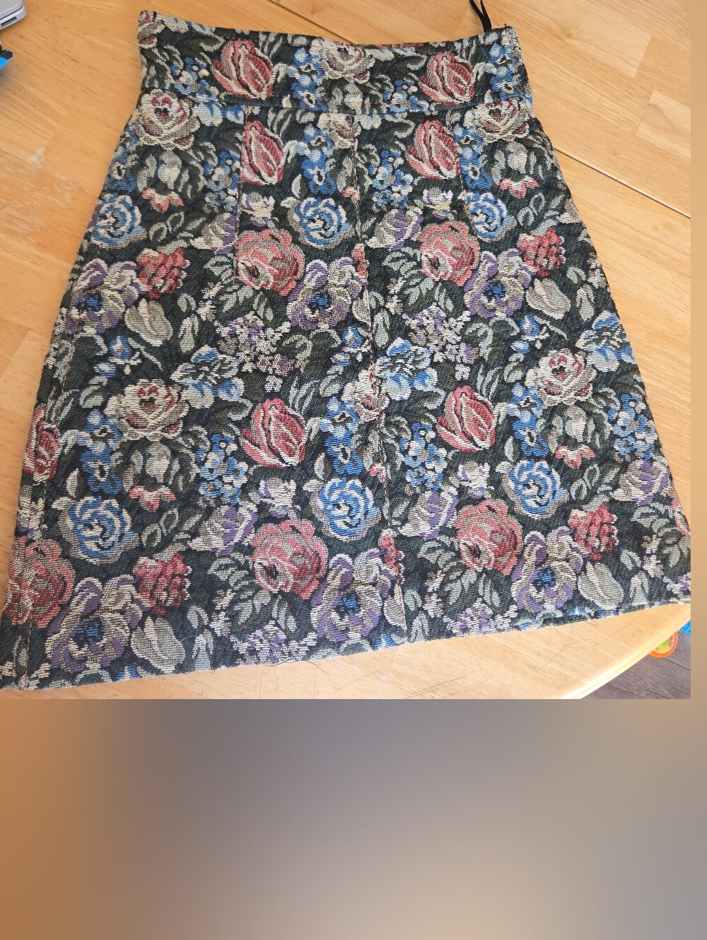 MIU MIU Jaquard Floral Skirt